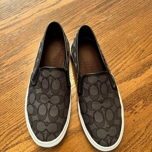 Coach Chrissy Canvas Slip On Size 8.5